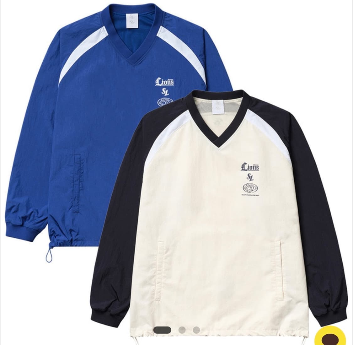 산산기어 삼성라이온즈 웜업 아이보리 XL 상품이미지1