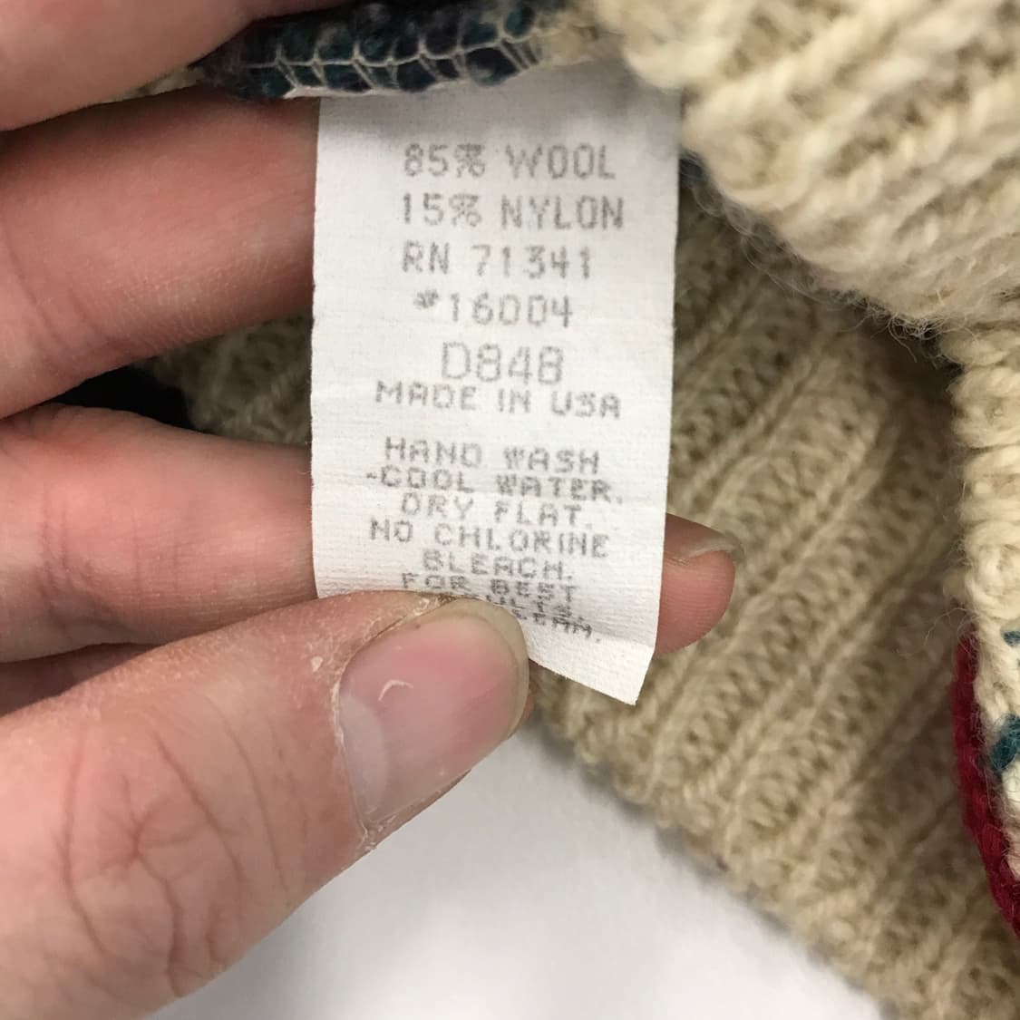 LLBEAN 엘엘빈 USA 80s 노르딕 가디건 [여성S] 상품이미지6