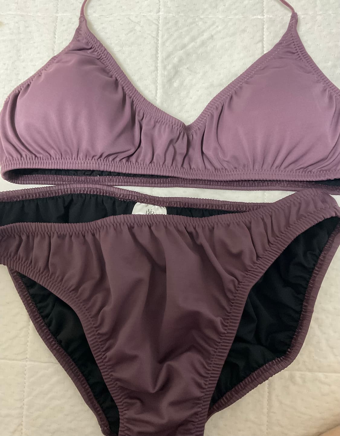 더베를린 비키니 Wrinkle bikini 퍼플 M 상품이미지3