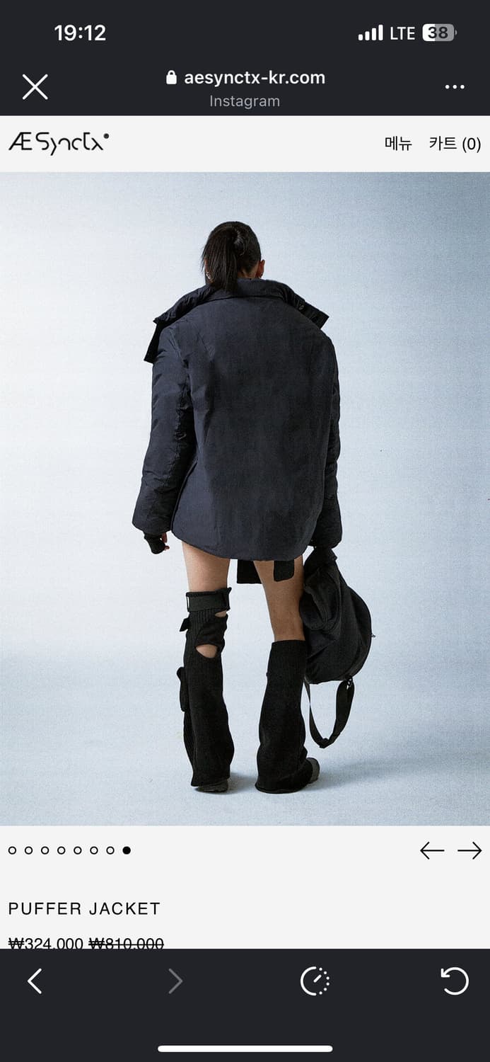 [L] aesynctx 에이시네틱스 푸퍼자켓 상품이미지3