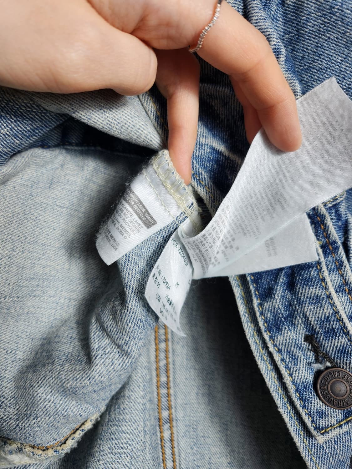 리바이스 워싱 데님 트러커 자켓 상품이미지4