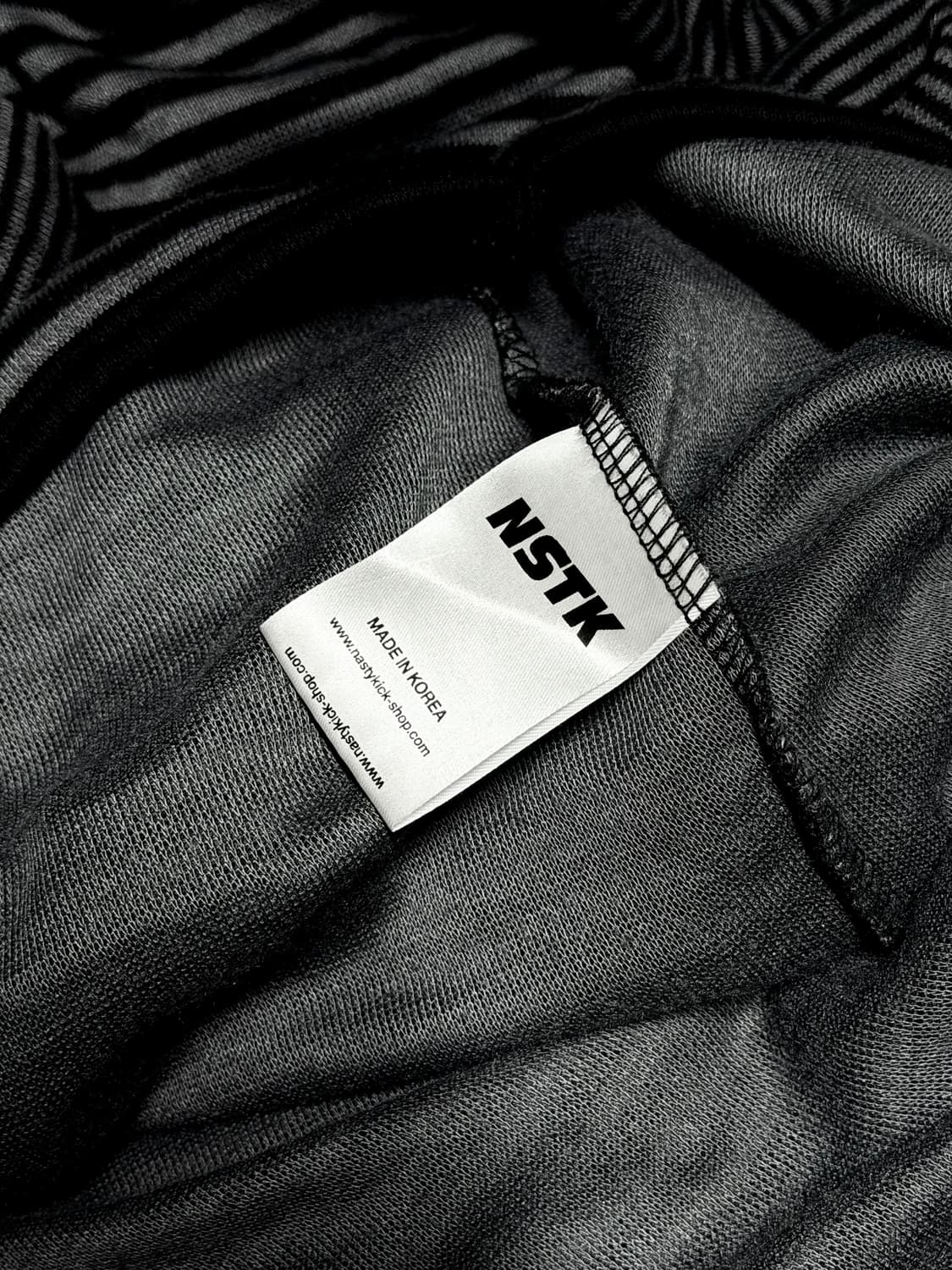 카이파이 네스트킥 키프 스트라이프 후드 롱슬리브 블랙 상품이미지5