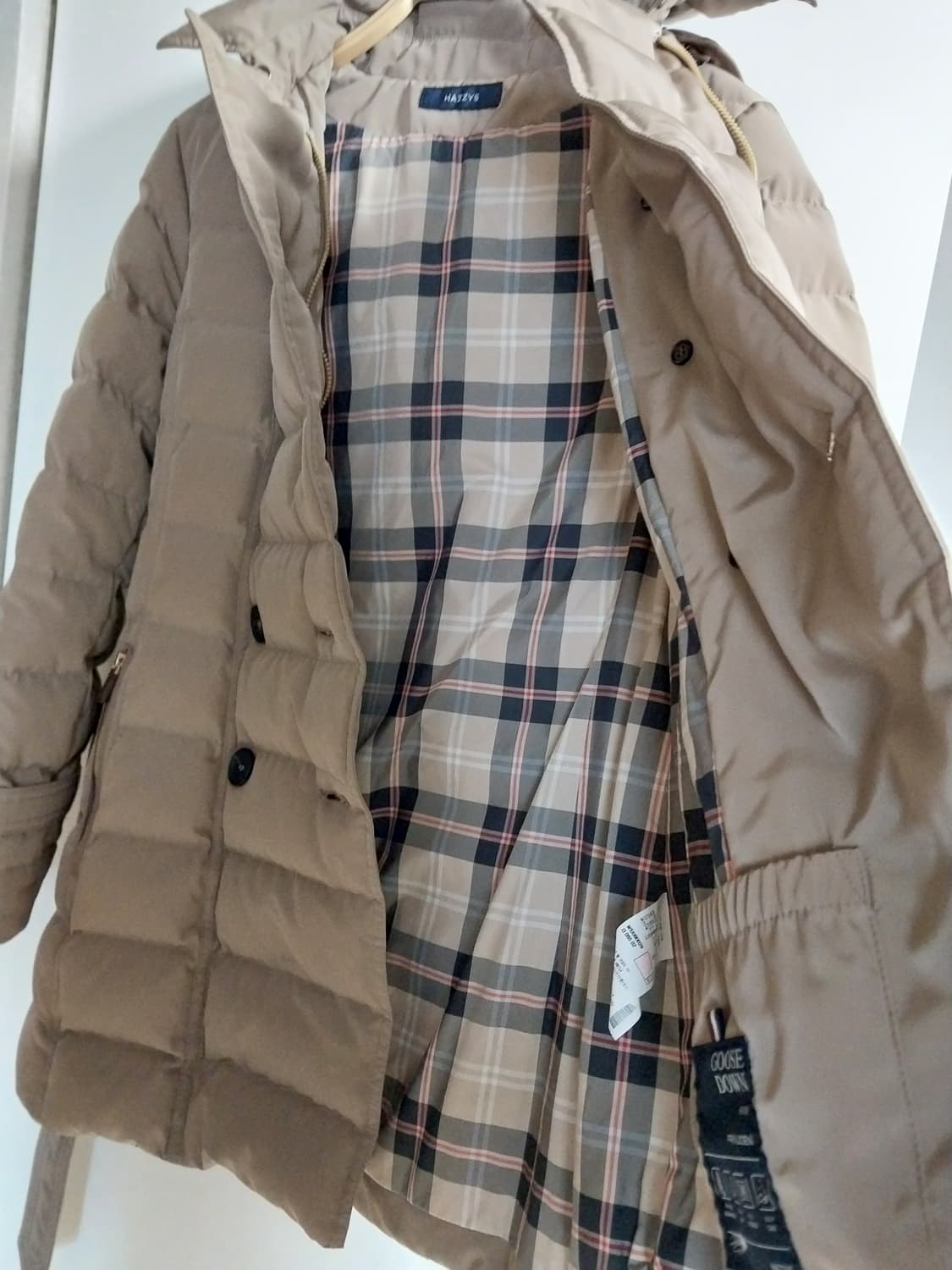 헤지스 구스다운 패딩 상품이미지8