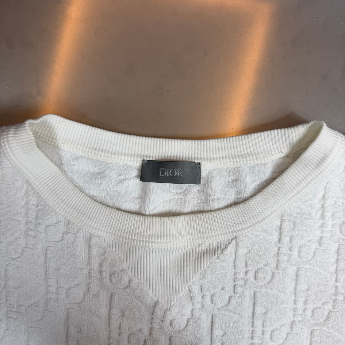 [리오브] 디올 오블리크 테리 반팔 상품이미지4