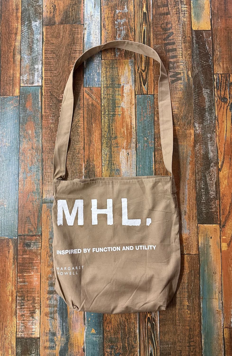 (OS)MHL cotton 크로스백 베이지 새상품 상품이미지1