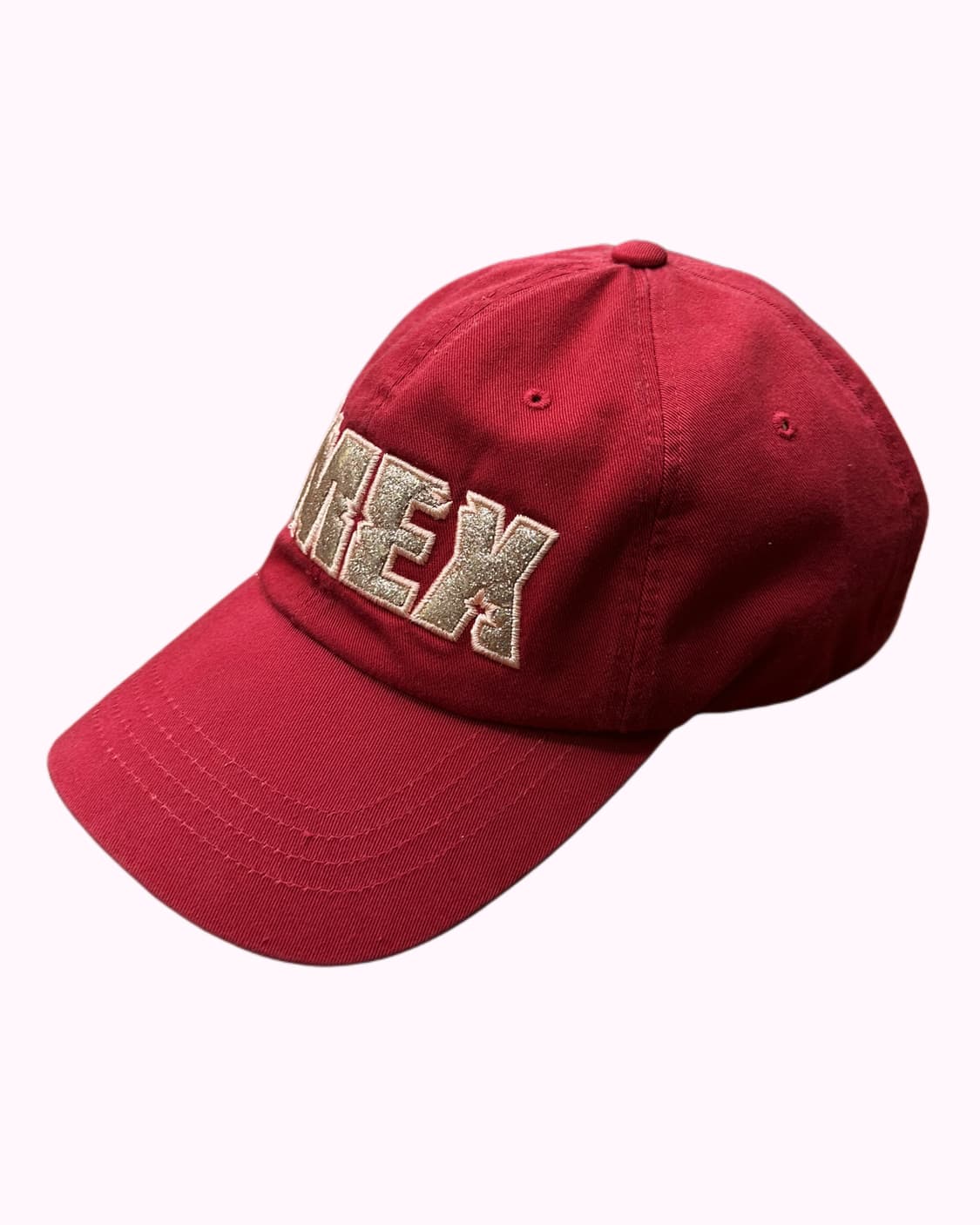 SMEX glitter logo red cap 상품이미지2