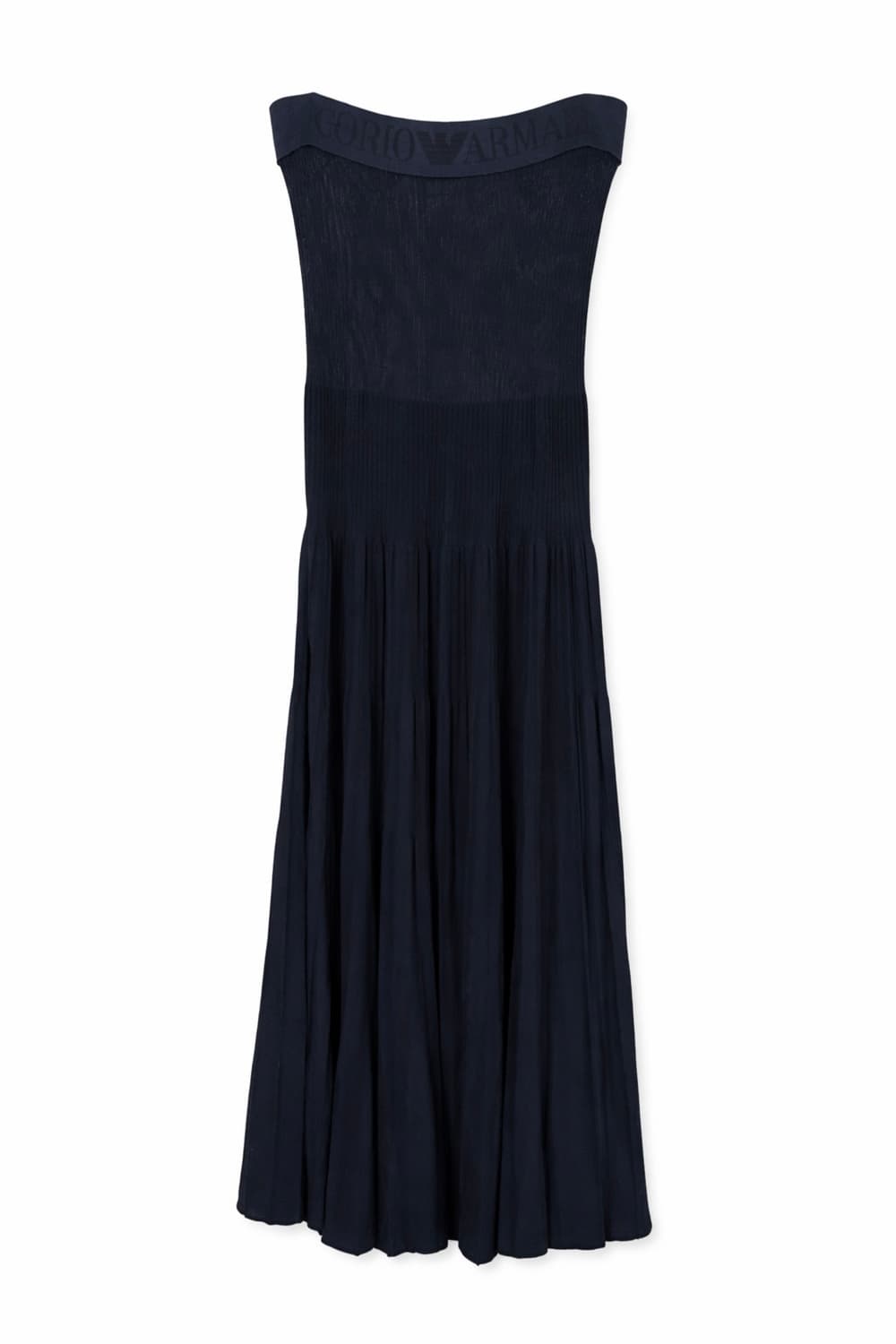 엠포리오 아르마니 튜브 플리츠 원피스 네이비 36 상품이미지1