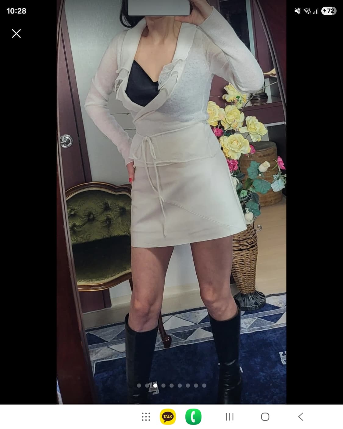 스페인 수입 망고 MNG 랩 가디건 아이보리  상품이미지4