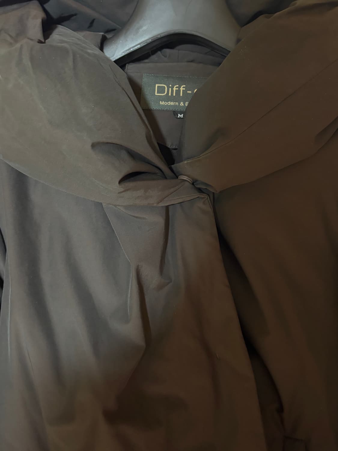 빈티지 모리 더블 미디 패딩 브라운 상품이미지3