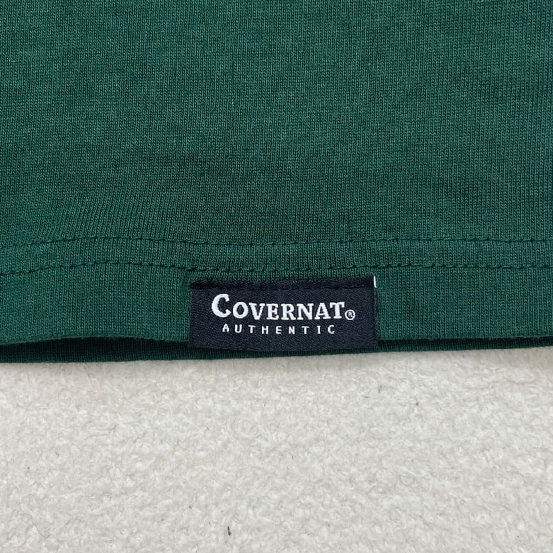 (새상품) COVERNAT 로고 티셔츠 그린 L 상품이미지6