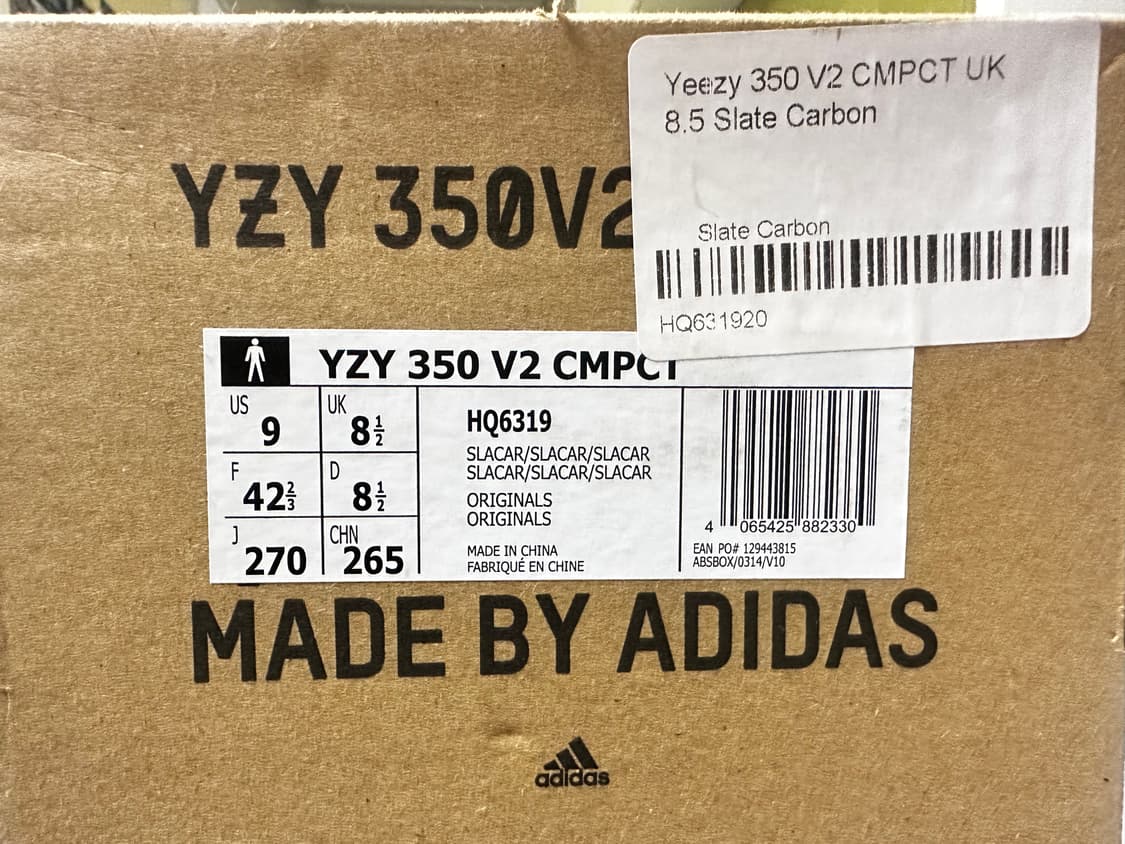 Adidas Yeezy 350 V2 CMPCT Slate Carbon 상품이미지2