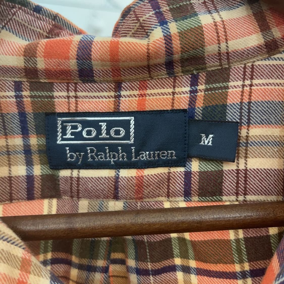폴로 랄프로렌 레트로 파머룩 엘보패치 체크 셔츠 M C06766 상품이미지5