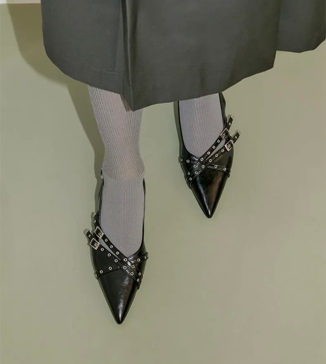 기호 BELTED SLINGBACK / BLACK 250(38) 상품이미지2