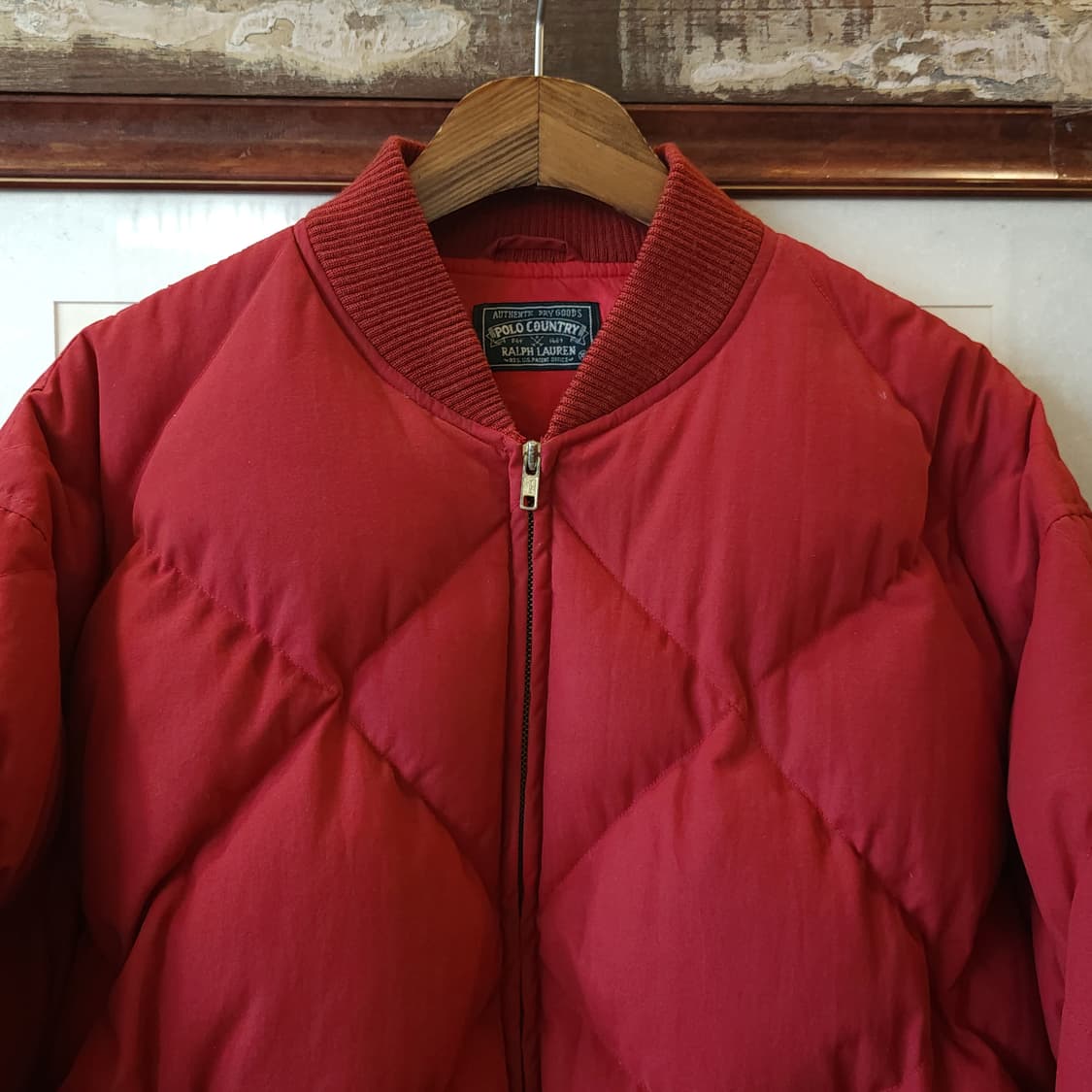 90s 폴로 컨트리 다이아몬드 퀼티드 푸퍼 다운점퍼 봄버 자켓 XL 상품이미지3