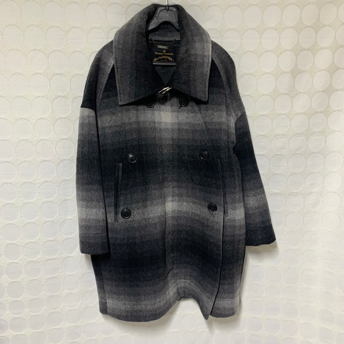 vivienne westwood 울 그라데이션 체크 코트 상품이미지4
