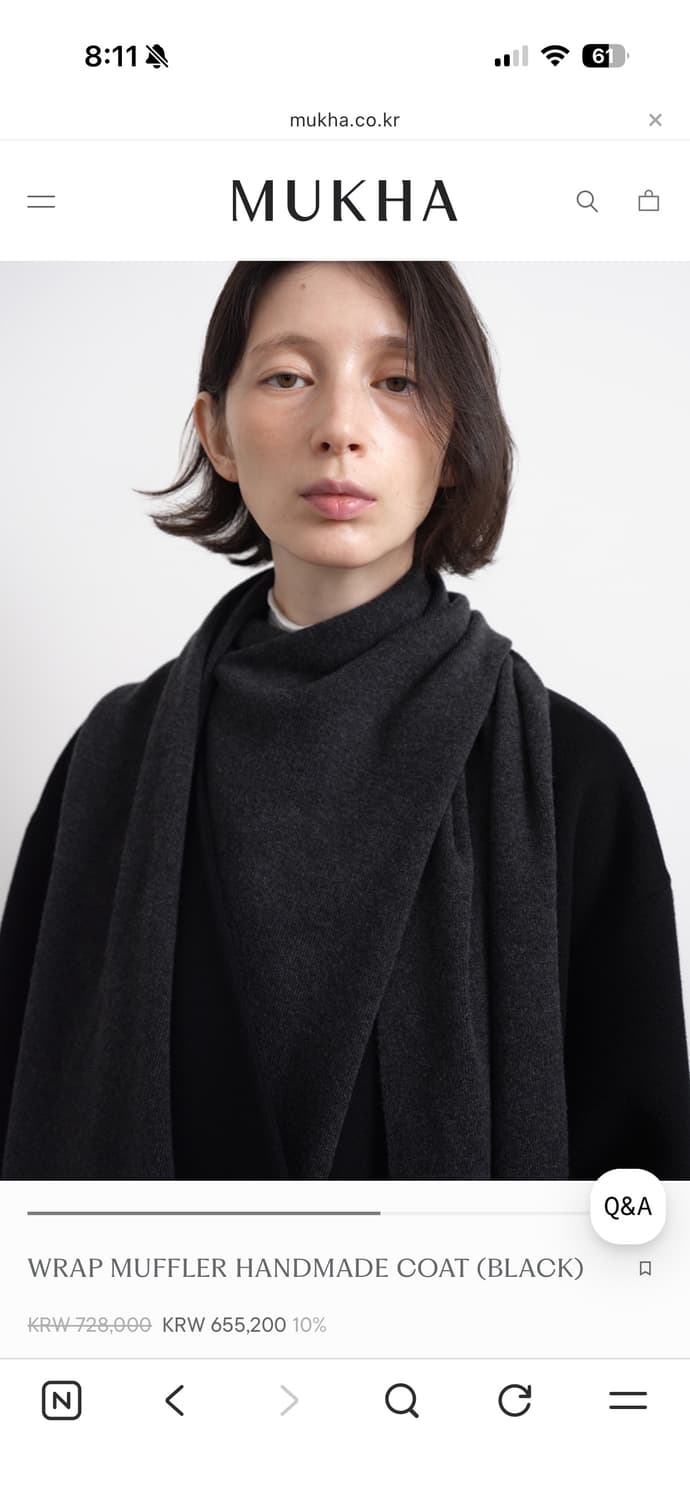 무카 mukha 핸드메이드 코트 상품이미지6