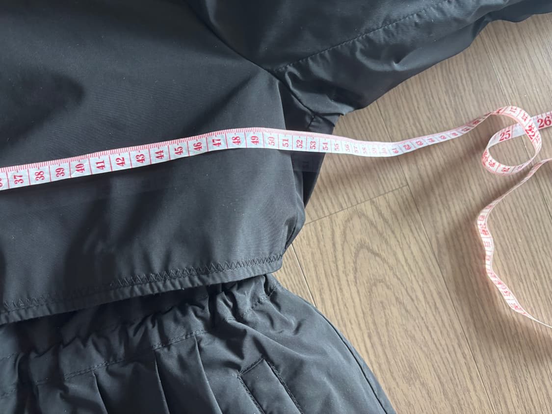 새상품급 에고이스트 빅사가퍼  날개 스트링 야상형 구스다운패딩 55(66 상품이미지8