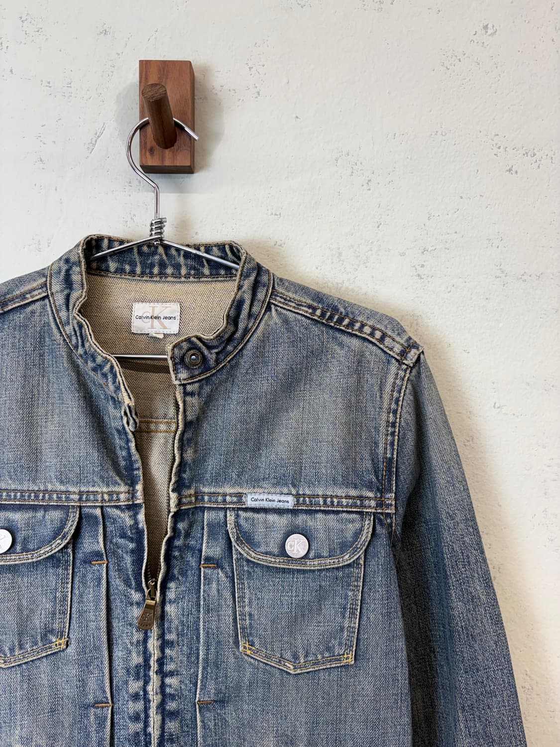 캘빈클라인 빈티지 집업 데님 자켓 상품이미지3