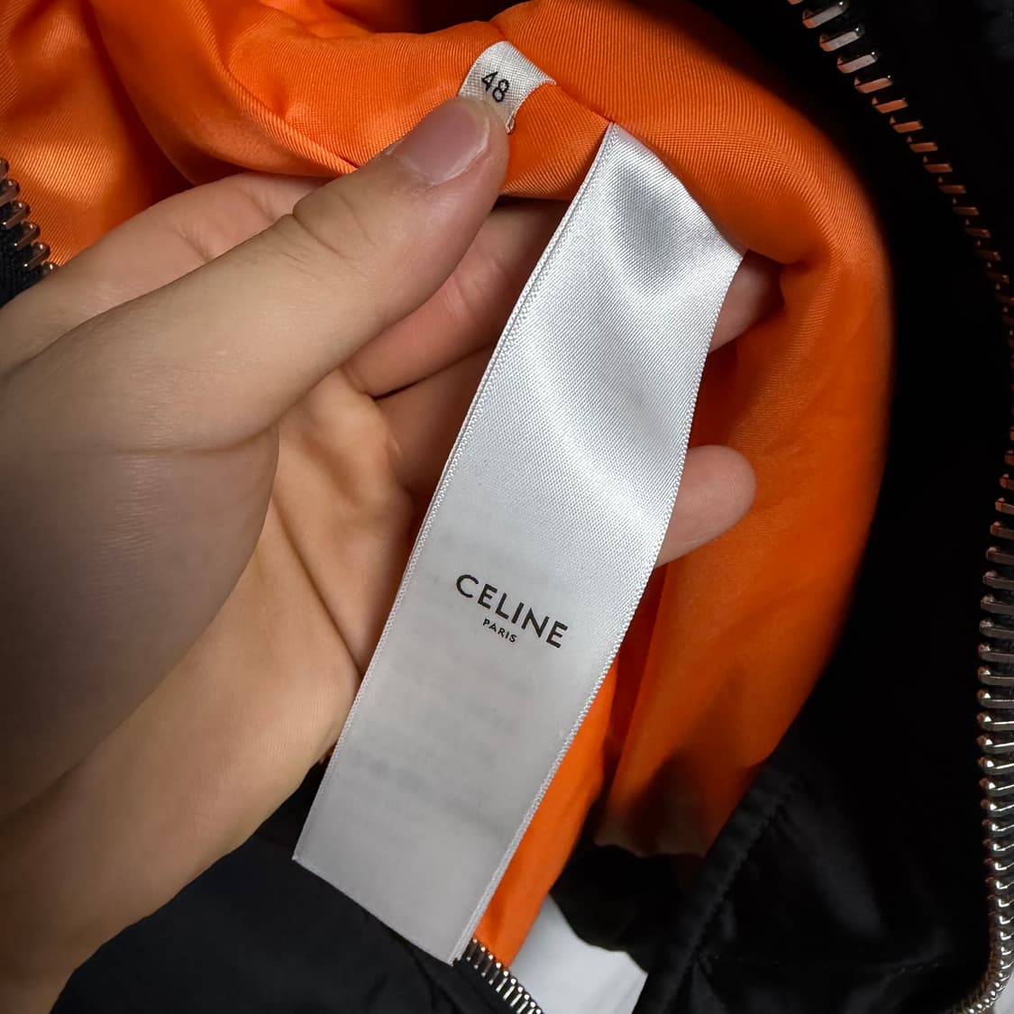 [S+급/48] 셀린느 백로고 블루종 봄버 자켓 블랙 상품이미지7