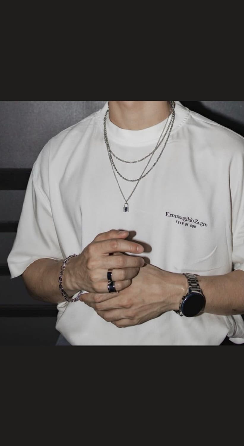 피어오브갓 X 제냐 반팔 화이트 상품이미지1