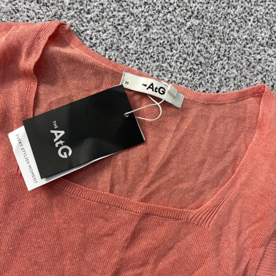 77 새상품 더엣지 스퀘어넥 민소매 니트 0421J 상품이미지2