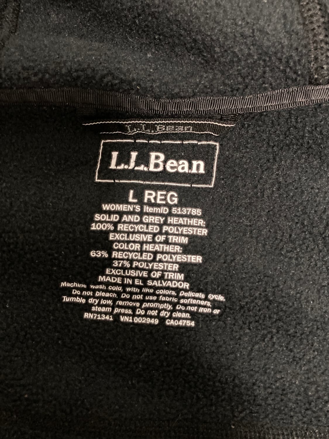 엘엘빈 플리스 후드 집업 L 상품이미지6