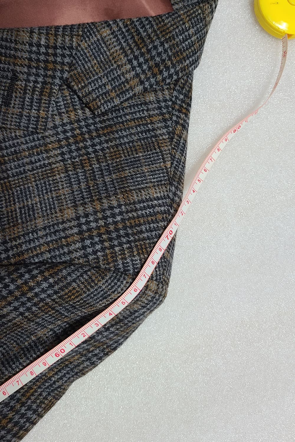Falabella 체크 블레이저 투버튼 그레이-연브라운 L-XL 상품이미지9