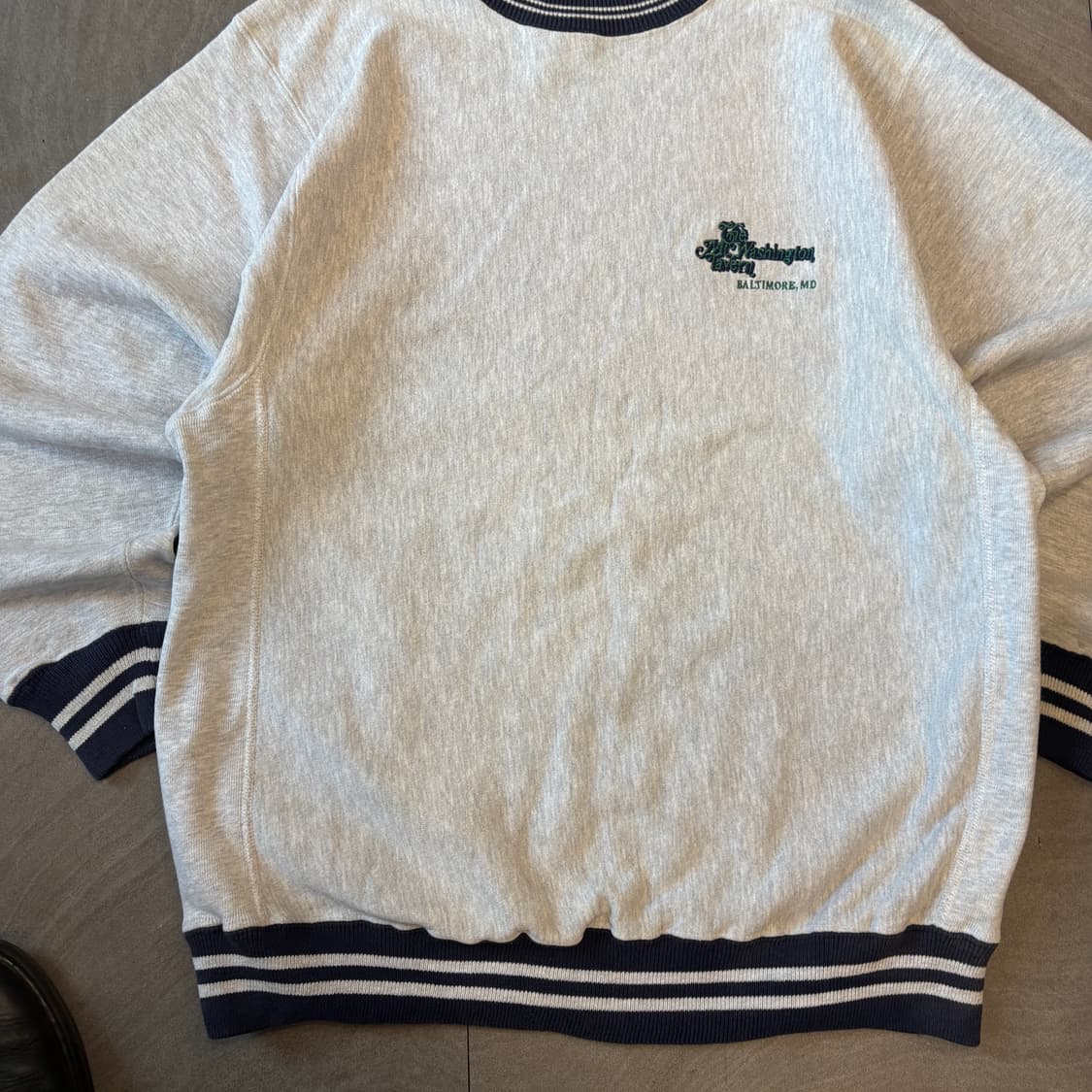 90년대 미국 생산 챔피온 리버스위브 멜란지 스웻셔츠 상품이미지4