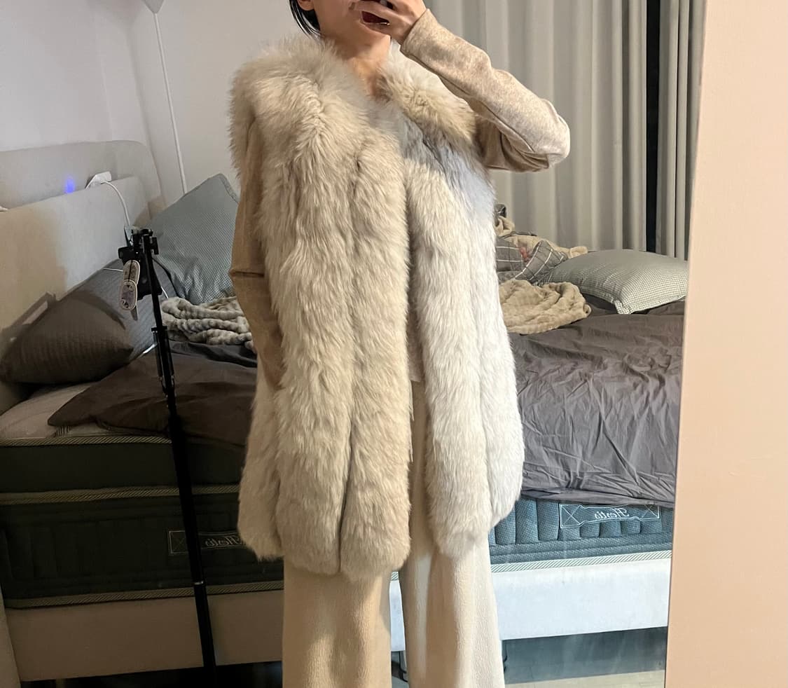 사가폭스 퍼베스트 퍼코트 상품이미지4