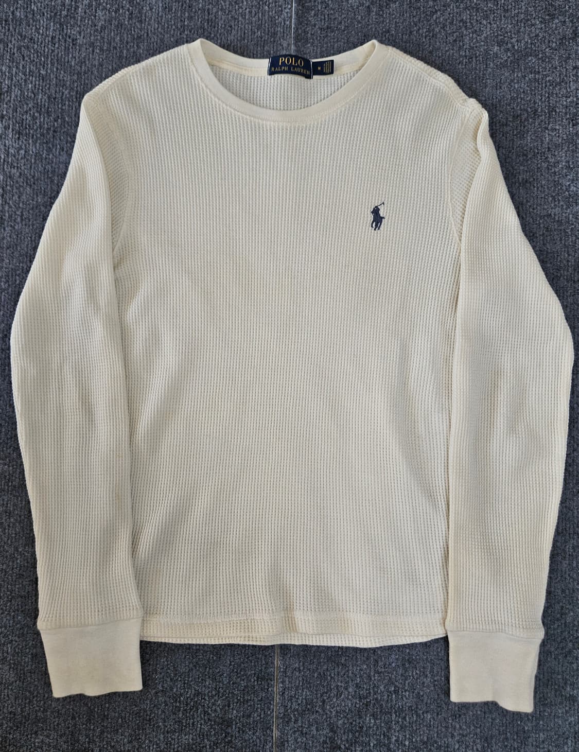 폴로 랄프로렌 아이보리 와플셔츠 M 급처 상품이미지1