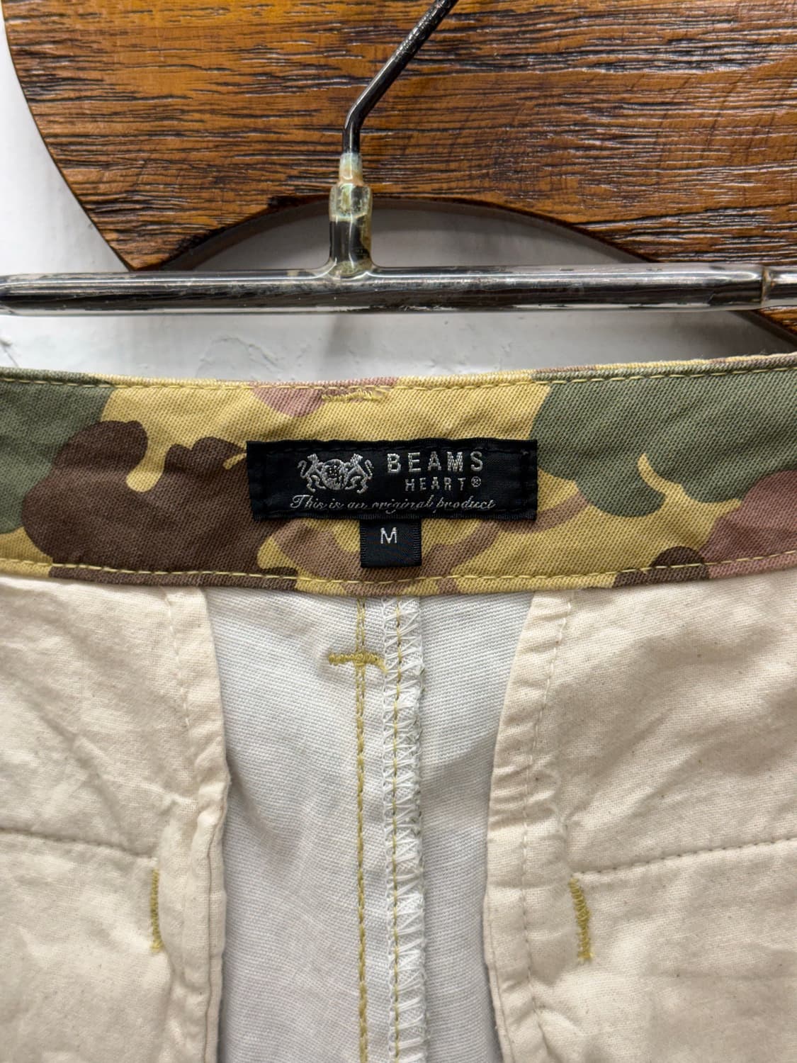 BEAMS HEART Camouflage Leaf Pattern Shor 상품이미지6