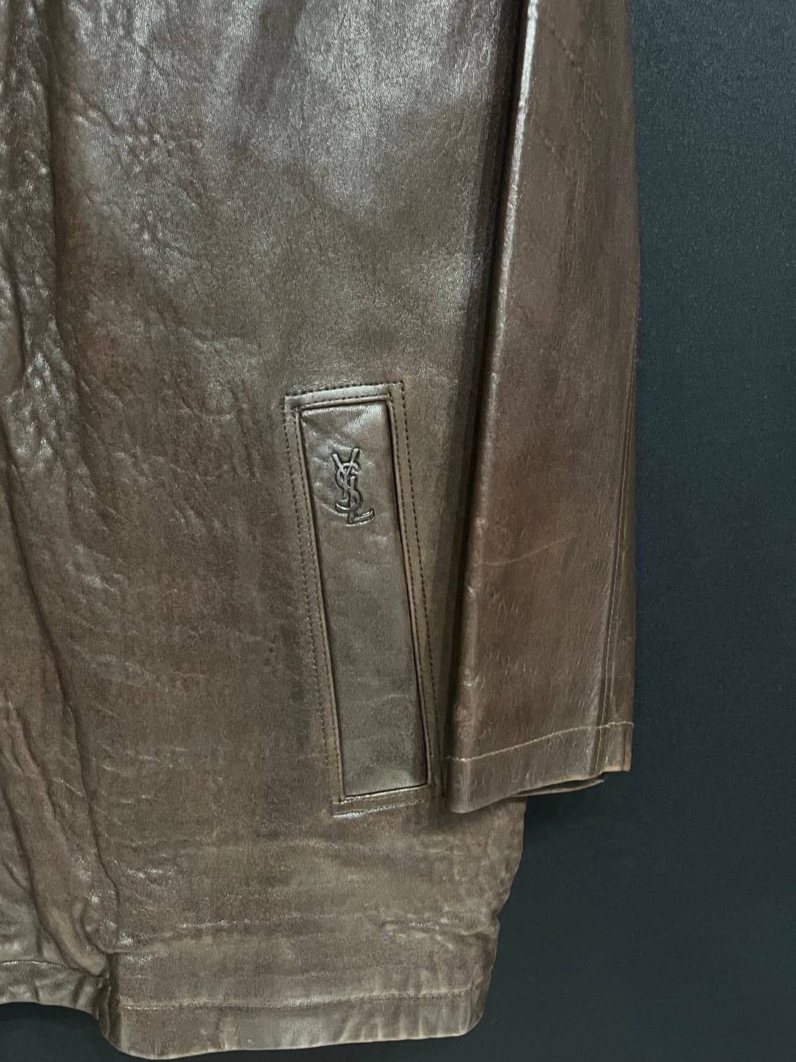 90's 입생로랑 양가죽 자켓 상품이미지4