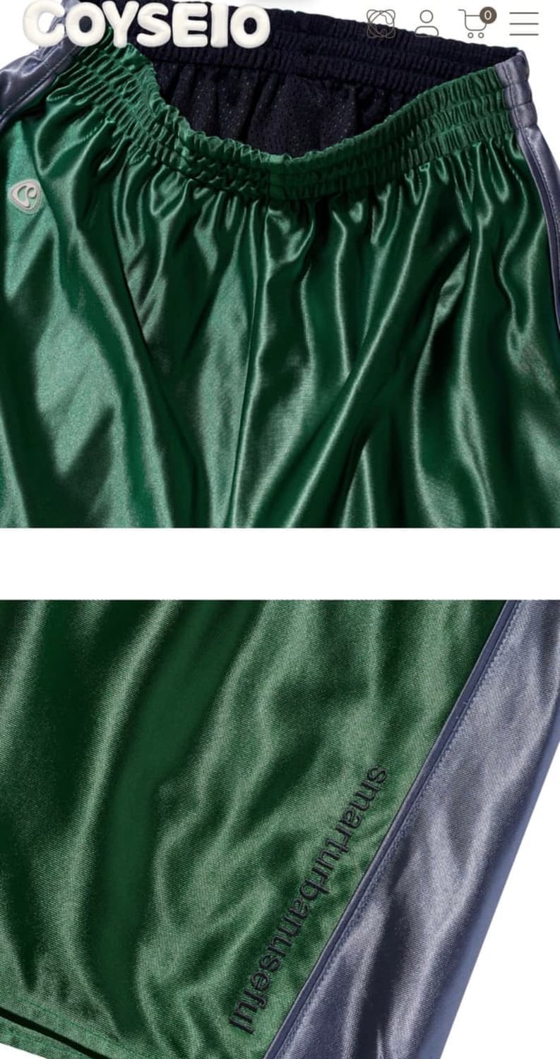 SHINING TRIKOT SHORTS GREEN 상품이미지2