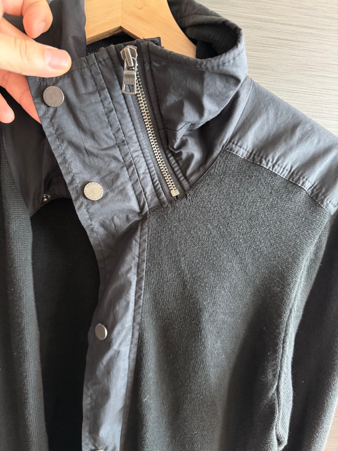 아르마니 익스체인지 사선집업 풀집 가디건 상품이미지4