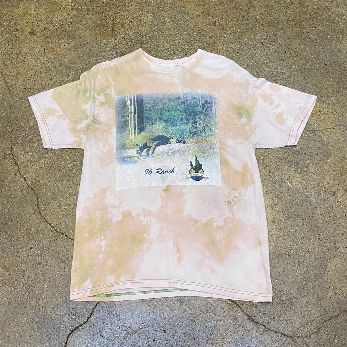 미국 빈티지 96랜치 애리조나 타이다이 포인트 반팔티 상품이미지1