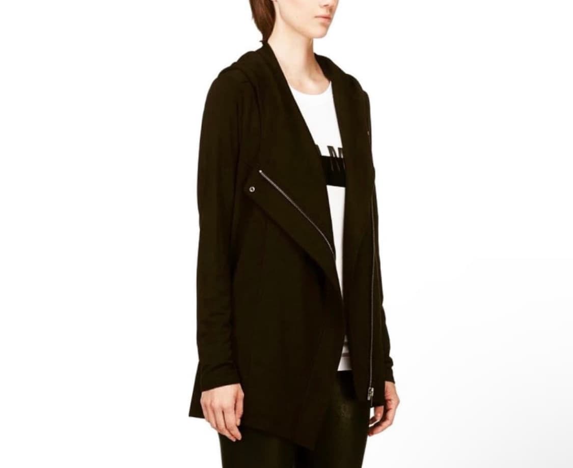 헬무트랭 사선 후드집업 블랙 상품이미지3