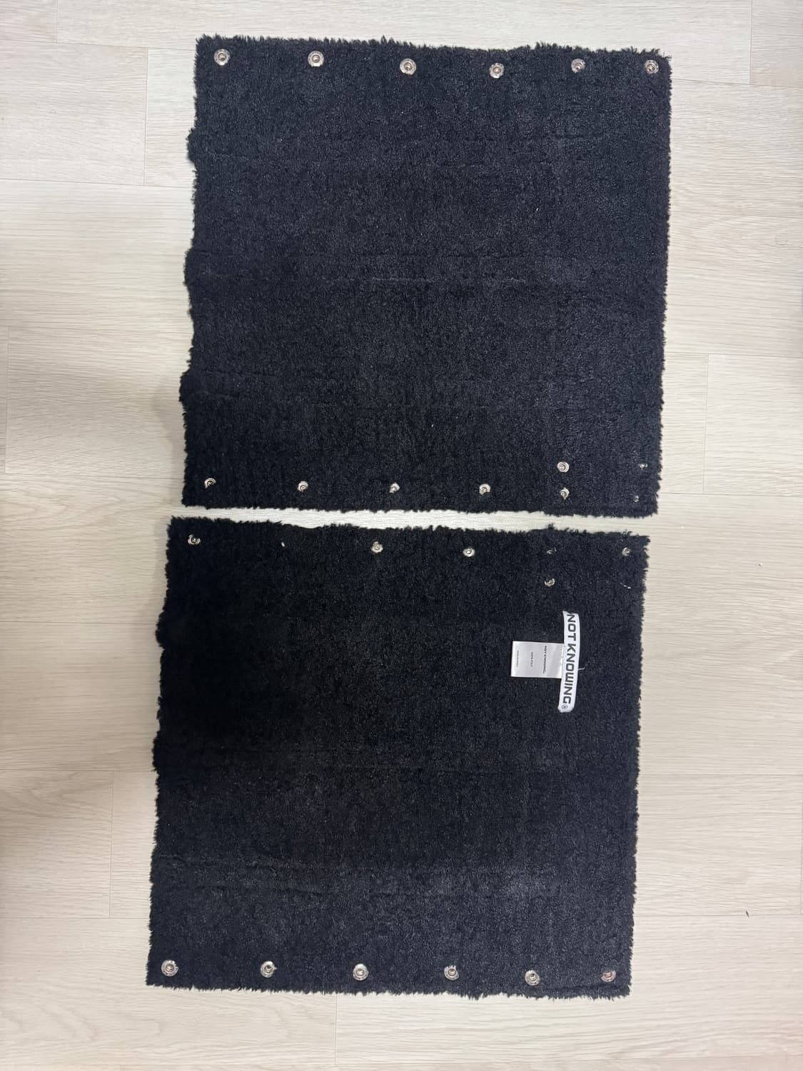 낫노잉 양털 레그워머 Mouton Snap Leg-Warmer 블랙 상품이미지5