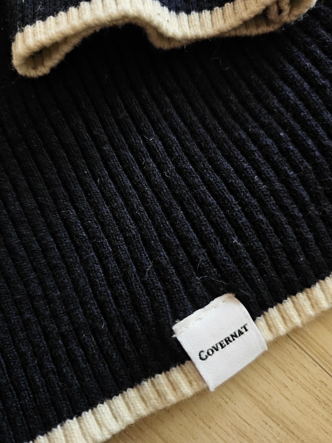 커버낫 네이비 아치 로고 스웨터 XL 상품이미지5