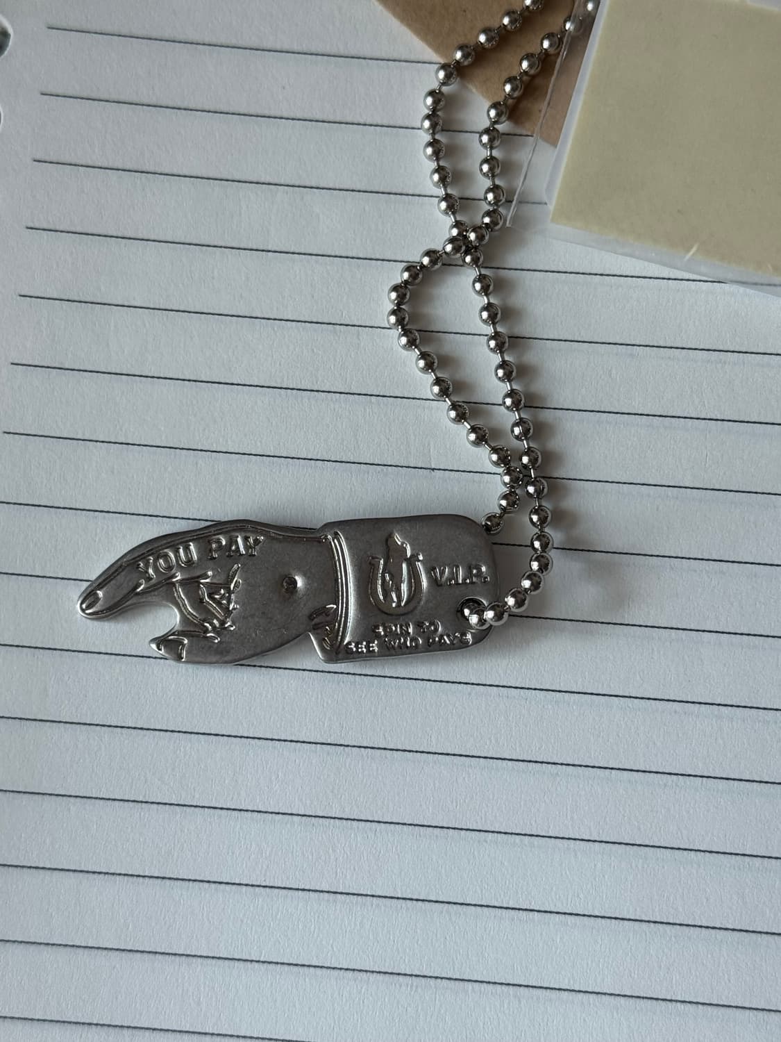 YOU PAY silver necklace  상품이미지2