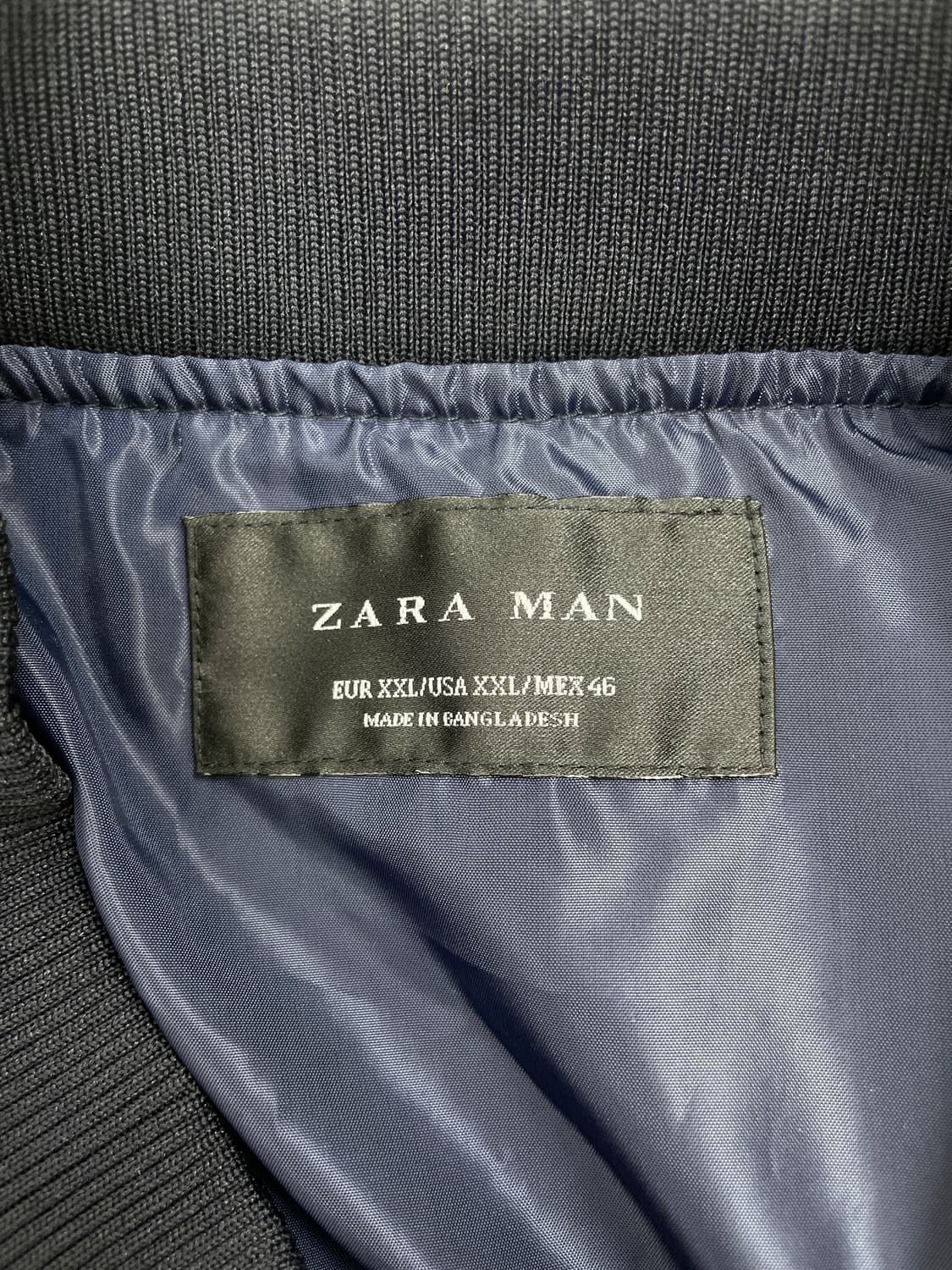 ZARA MAN 네이비 퀼팅 점퍼 상품이미지4