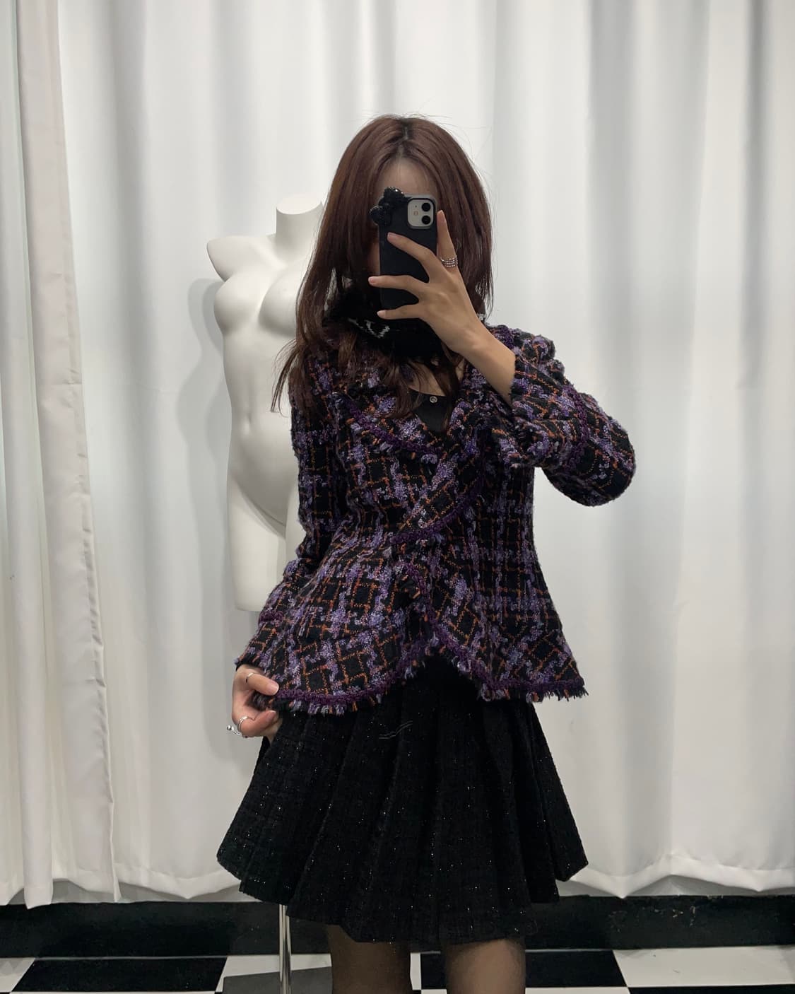 🎸바이올렛 트위드 자켓🎸 상품이미지4