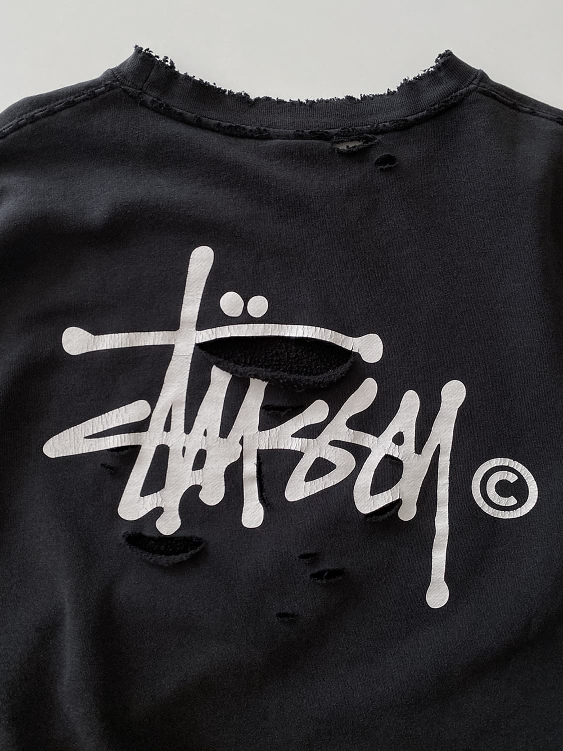 스투시 디스트로이드 블랙 맨투맨 상품이미지7