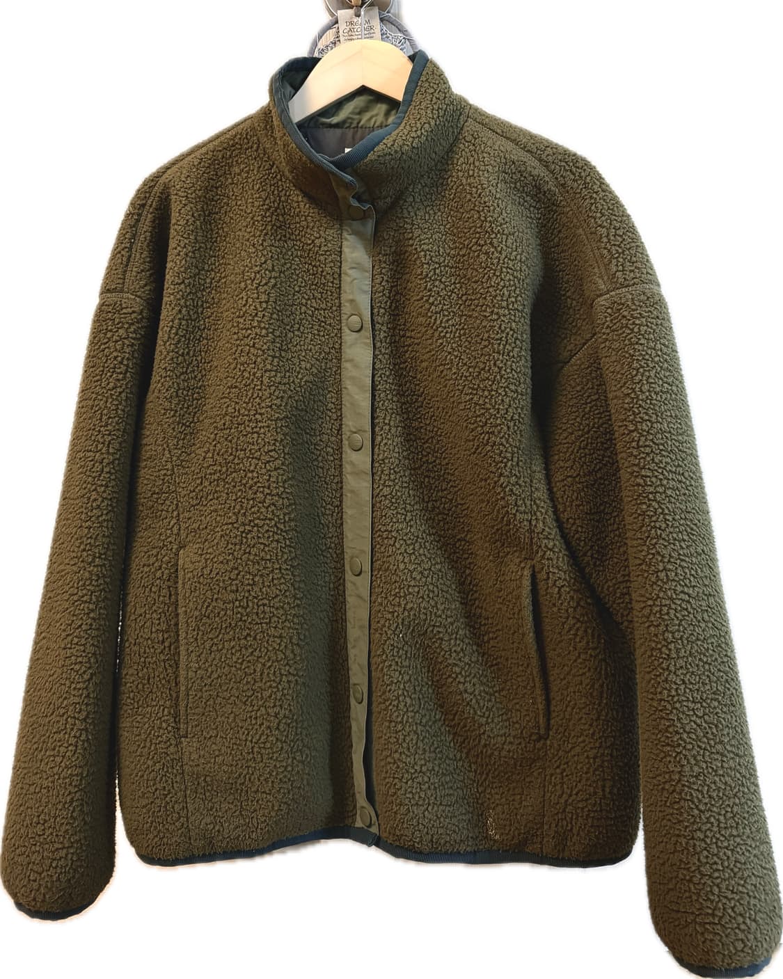 스튜디오톰보이 카키 뽀글이 버튼 후리스 STUDIO TOMBOY 상품이미지1