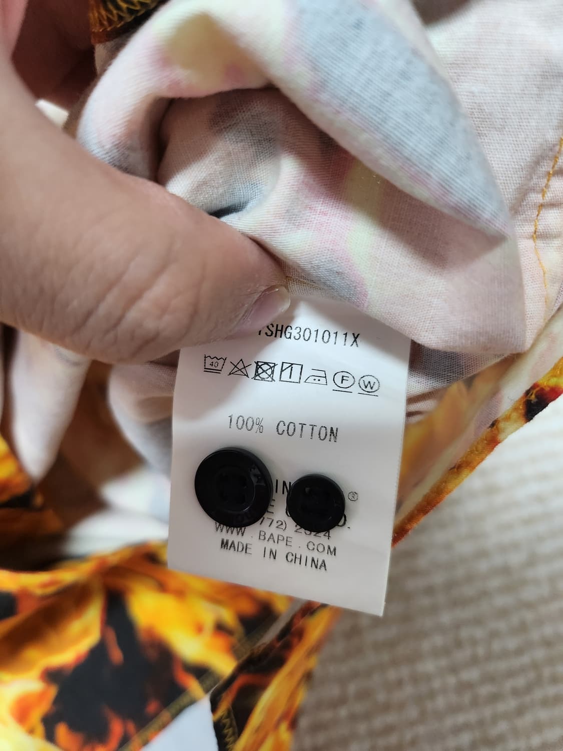 베이프 플레임 셔츠 상품이미지4