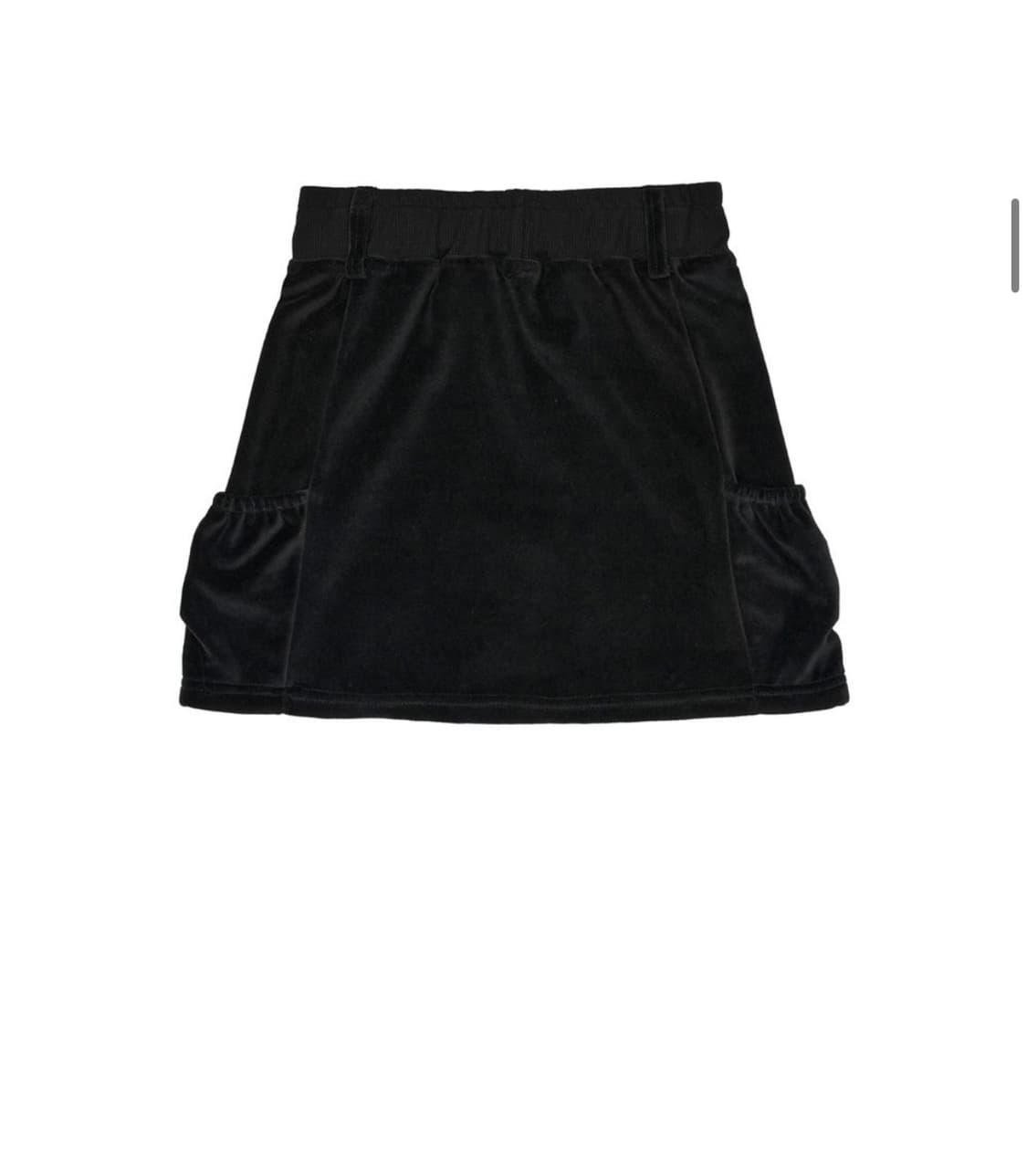 스컬프터 Velour Mini Skirt Black 상품이미지2