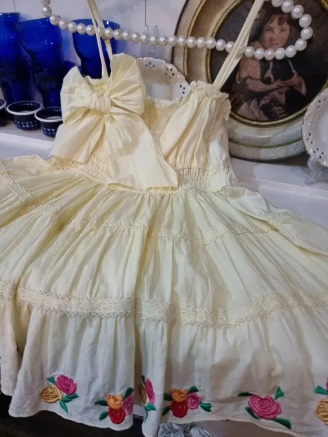 리즈리사(Liz Lisa) 플라워 자수 샤링 튜닉 상품이미지2