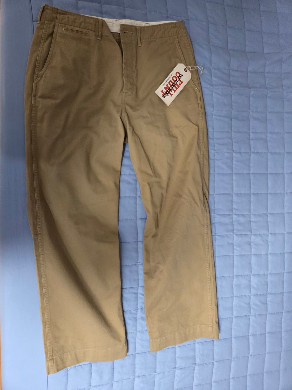 풀카운트 1201 US ARMY 치노 와이드 스트레이트 핏 트라우저 36 상품이미지5