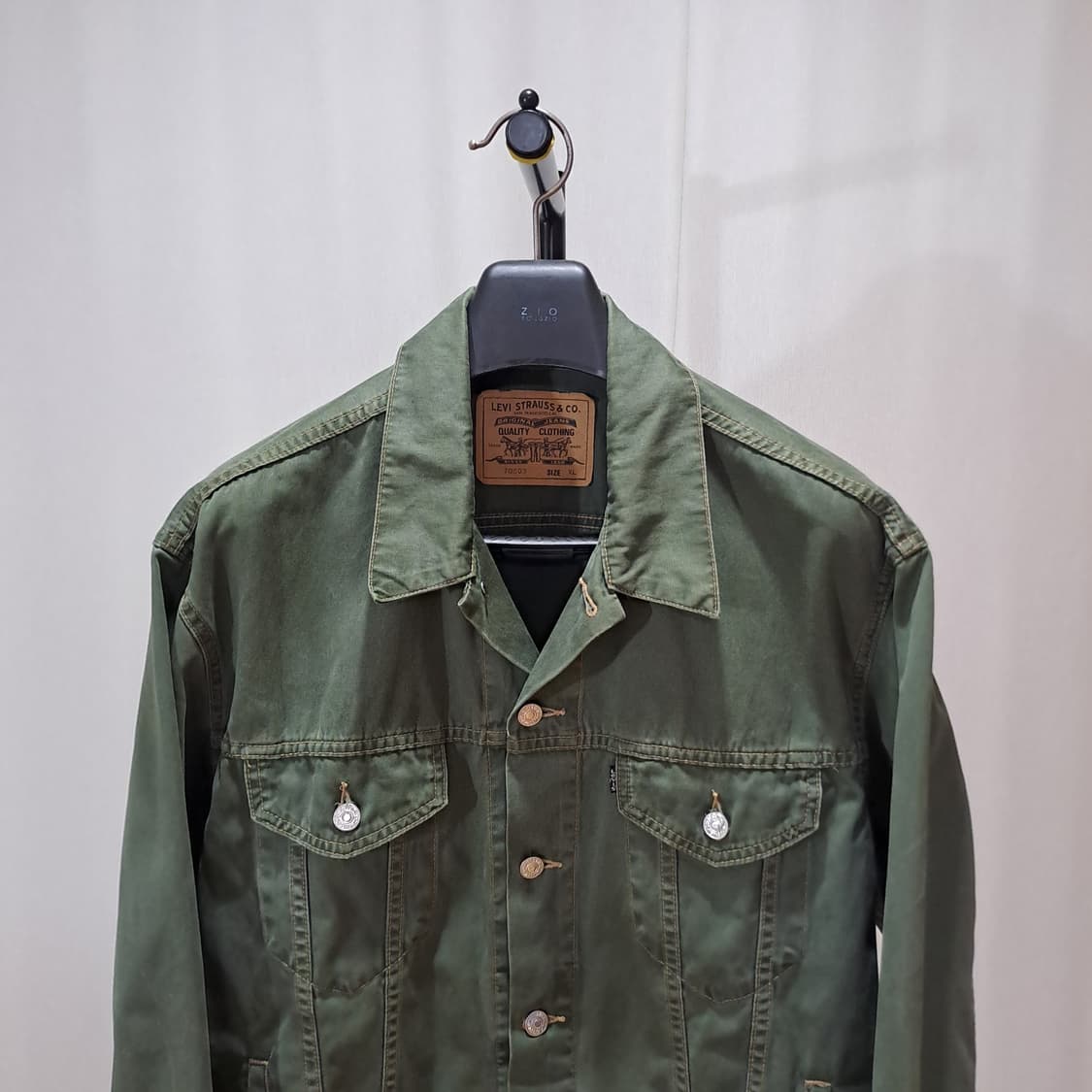(택포) 리바이스 92년 생산 이탈리아 트러커 자켓 XL A584 상품이미지2