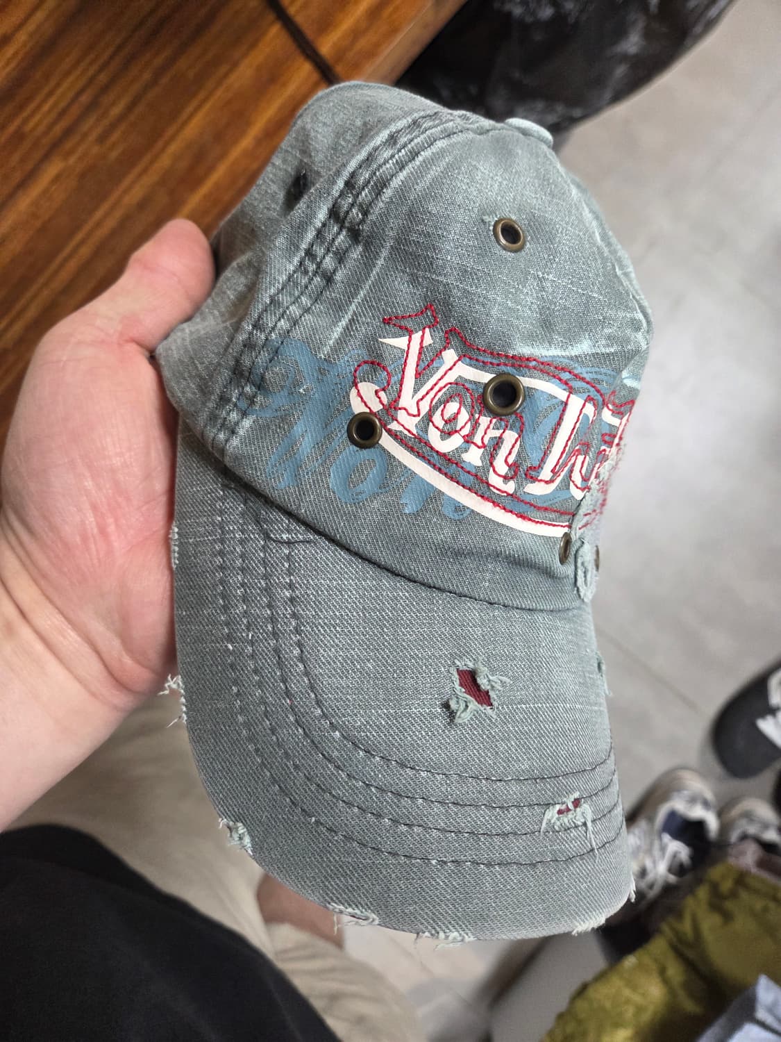 본더치 빈티지 스터드 데미지 모자 프리 상품이미지7