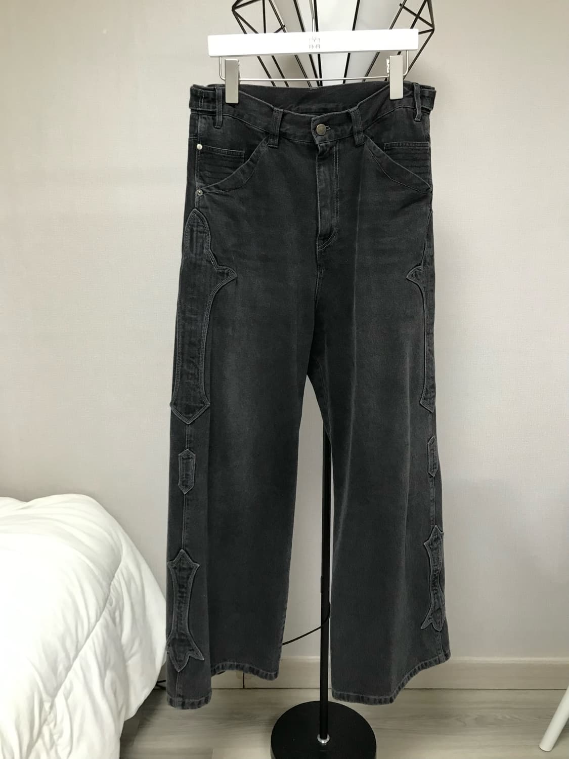 (3) 폴리테루 플뢰르 워시드 그레이 데님 상품이미지1